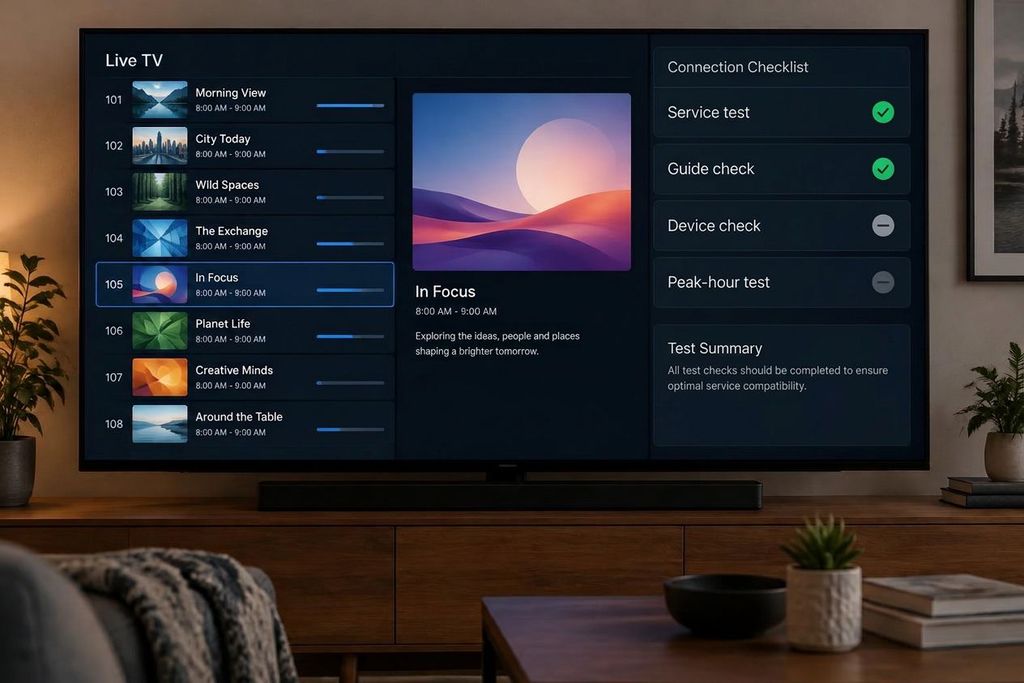 Generic IPTV guide and connection checklist for Canadian households