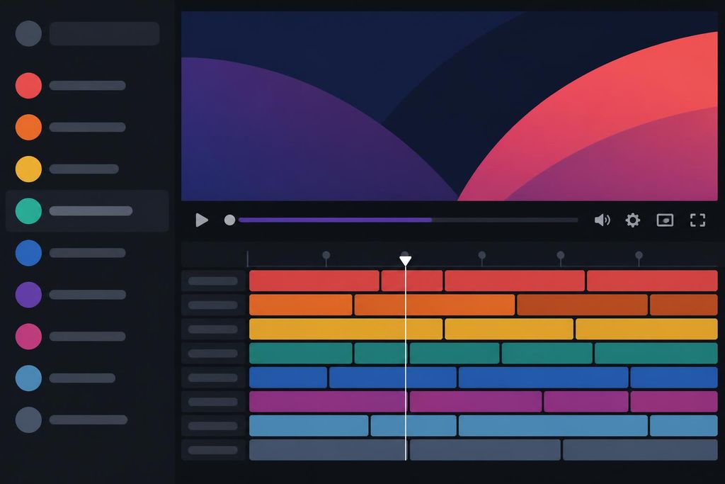 Concept layout of a best IPTV player interface with channel list, program guide timeline and playback controls