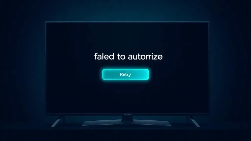 IPTV Smarters failed to authorize error dialog on Firestick with the retry button