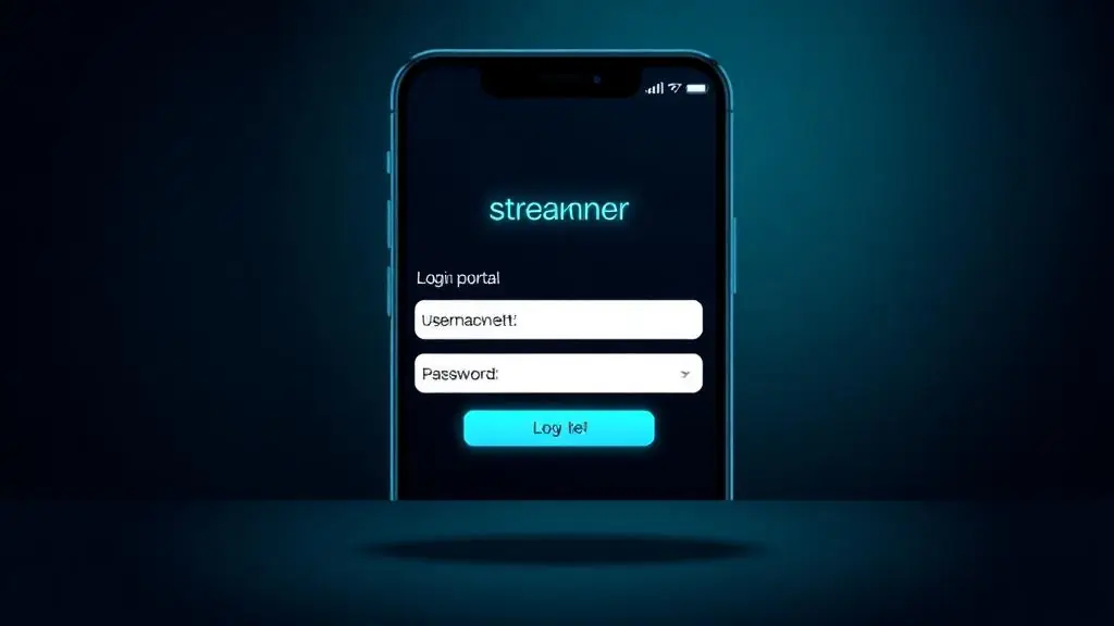 Best IPTV player login screen on iPhone with Xtream Codes fields
