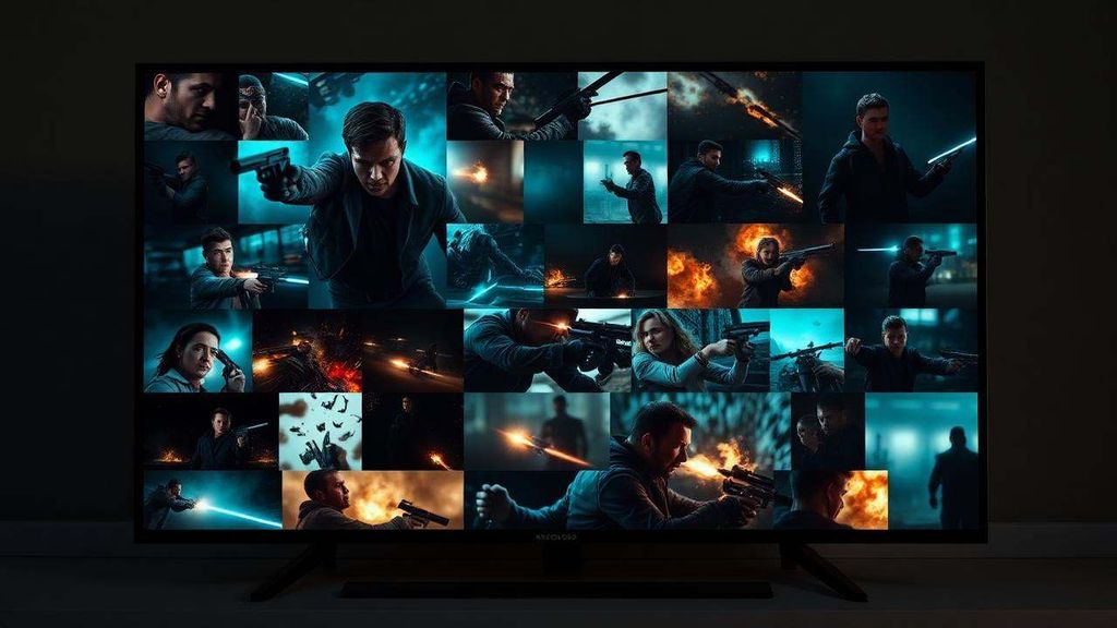 iptv service - movie library streaming on a smart TV